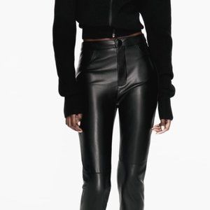Zara Leather Leggings - SIze L
